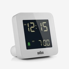 BRAUN - Relojes Despertadores Digitales Blanco