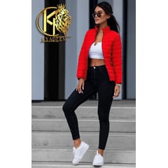 GENERICO - CHAQUETA PARA MUJER COLOR ROJO