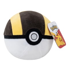 POKEMON - Peluche Poke Bola 12Cm Ultraball Negro - Blanco