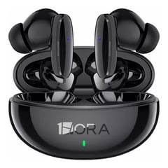 1 HORA - Audífonos In-ear Inalámbricos 1hora Bluetooth Aut205 Negro Con Luz Verde Led