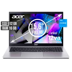 ACER - ASPIRE INTEL CORE I3-1215U SSD 512GB RAM 16GB LED 15,6 FULL HD