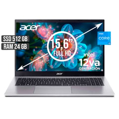 ACER - ASPIRE INTEL CORE I3-1215U SSD 512GB RAM 24GB LED 15,6 FULL HD