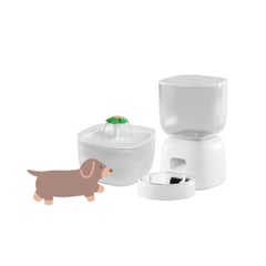 PETWANT - Comedero Inteligente Wifi y Fuente Agua para Gatos y Perros