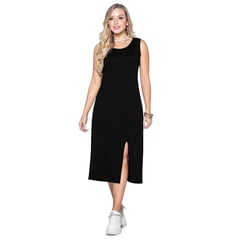 MARKETING PERSONAL - Vestido Largo Mujer Negro Mp 9680