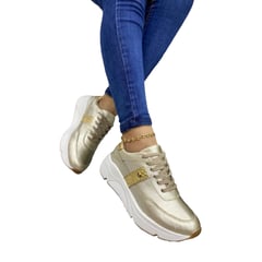 EVEGONZ - Zapatillas Deportivas en Cuero Tenis de Mujer