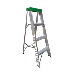 GENERICO - Escalera Plegable En Aluminio 4 Pasos Green