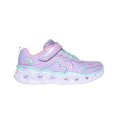 SKECHERS - Tenis Ñiña Heart Lights - Morado