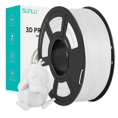 SUNLU - Filamento PLA 175mm Impresión 3D - Blanco