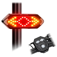 GENERICO - Luz Trasera Led Direccional + Stop Bicicleta Recargable Usb