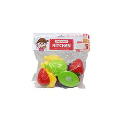 JUGUETELANDIA - SET COCINA FRUTAS CORTABLES BOLSA