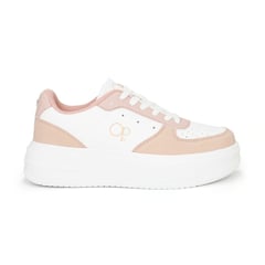 OCEAN PACIFIC - Tenis Op Selene Para Mujer Color Blanco y Rosado