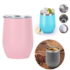 MULTIPLACE COLOMBIA - Termo Vaso Termico Acero Mug Mate Vino Te Café 354 ml Rosa