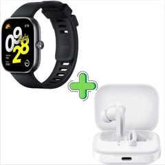 XIAOMI - Redmi Watch 4 negro + Audifonos Redmi Buds 5 BLANCO.