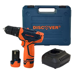 DISCOVER - Taladro percutor 3/8" 12V 2 Baterías 2Ah estuche