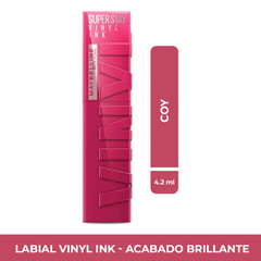 MAYBELLINE - Labial Vinyl Ink Superstay Coy X 4.2ml