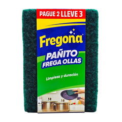 FREGONA - Esponja Paño Abrasivo 3 x 2