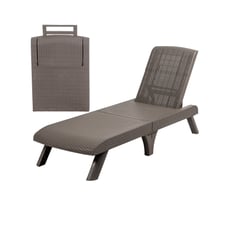 PLASTICOS MQ - Silla Cama Asoleadora Para Exterior Tipo Ratan Marca Mq