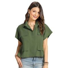 RUTTA - Camisa Mujer Verde 100239