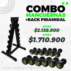 MOVIFIT - Combo mancuernas + rack piramidal