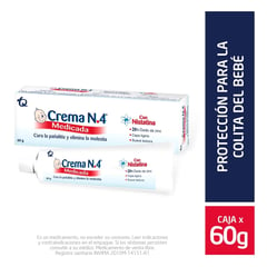 CREMA NO 4 - Crema N°4 Antipañalitis Medicada X 60gr