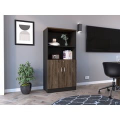 RTA MUEBLES - Biblioteca Home Office Wengue Chocolate BWC 7277 RTA