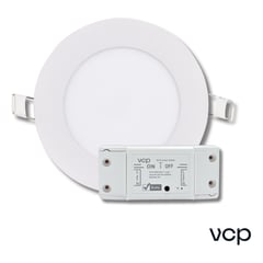 VCP - Panel Led Inteligente On/off 6w Wifi Google Alexa Luz Neutra