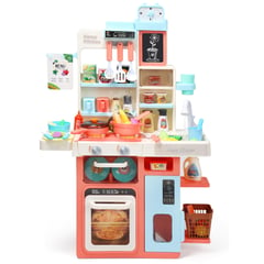 JUGUETERIA EXPRESS - Cocina Infantil Con Agua, Luces, Sonido, Vapor 63 Accesorios