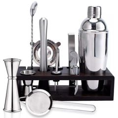 ONE PIXEL - Juego Bartender Coctelera Utensilios Bar Inoxidable 12 Pzs