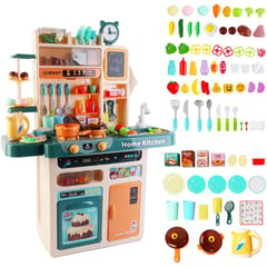 JUGUETERIA EXPRESS - Cocina Infantil Con Agua, Luces, Sonido, Vapor 88 Accesorios