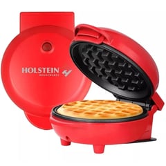 HOLSTEIN HOUSEWARES - Waflera Redonda Wafles Rojo