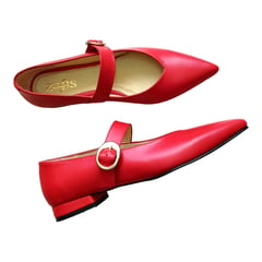 GENERICO - Valeta flat marca zaffis color rojo