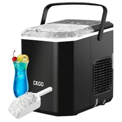 NIGI - Maquina para hacer hielo ICE GO CK Negra