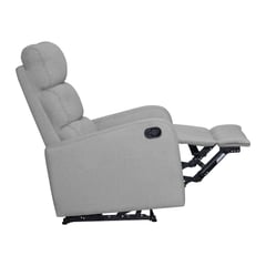 ELITE LIVING - SILLA RECLINABLE PEKIN ESTATICA MICROFIBRA GRIS CLARO