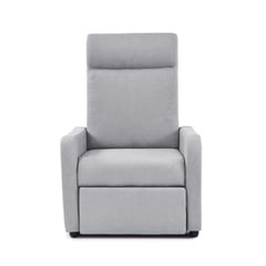 ELITE LIVING - SILLA RECLINABLE PRAXIS ESTATICA MICROFIBRA GRIS CLARO