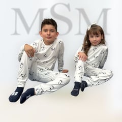 MODA MSM - PIJAMA MANGA LARGA Y PANTALON IDEAL PARA NIÑAS Y NIÑOS