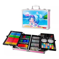 MILOPTS - Set Kit Creativo Arte Dibujo Metálica x145 Sirena Rosa