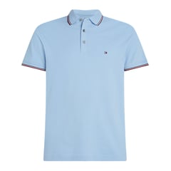 TOMMY HILFIGER - Polo azul ribeteado colección 1985 de corte slim