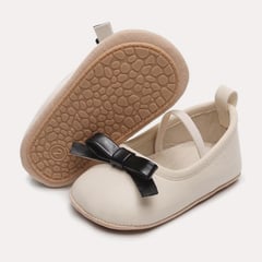 GENERICO - Zapato casual para bebé niña suela flexible - Crema