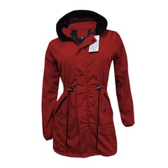 LIMAR - Chaqueta o Gabán impermeable tipo Parca para Mujer ROJO