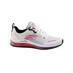 SKECHERS - Tenis LOGO ENGINEERED- Blanco Multicolor para Mujer