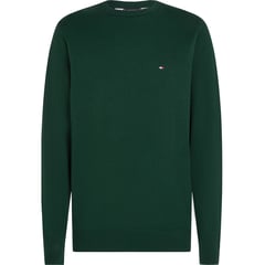 TOMMY HILFIGER - Camiseta verde essential con logo