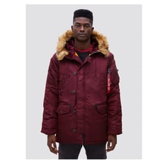 ALPHA INDUSTRIES - Chaqueta de Invierno N-3B Slim Fit Parka