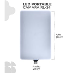 GENERICO - Panel de Luz Portable Fotografico Para Camara RL-24