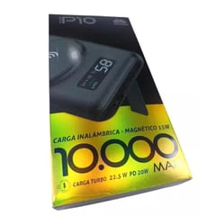 MOVISUN - Power Bank Carga Inalámbrica 10.000 mAh color negro