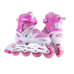 KIDSHOP - Patines Semiprofesionales Niño Kit Protección ROSA S 31-34