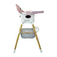 HAPPY BABY - Silla Comedor Bebé 2 en1 Rock Rosa