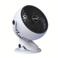 GENERICO - Mini Ventilador Abanico Pinza Recargable 5 Velocidades Fzm01