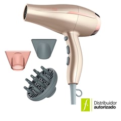 CONAIR - Secador de cabello Infiniti Pro Profesional Sin Frizz, secador de pelo con dos concentradores y un difusor de aire