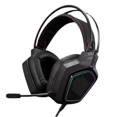 GENERICO - Diadema Usb Gamer Rgb Auriculares Con Micrófono 50mm Pc Mac