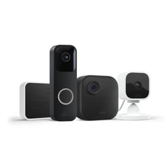 AMAZON - Kit Blink Hogar 1 Cámara Exterior 1 Cámara Mini 1 Video Doorbell 1 Modulo Sync